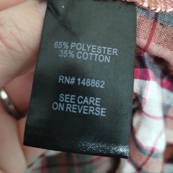 Torrid Mini Seer Sucker Zip-Front Shirt Dress In Plaid Ivory Women's Size 4X - Picture 10 of 11